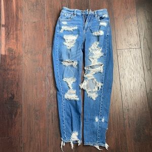 American Eagle mom jean size 000